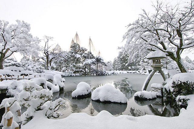 兼六園の冬景色