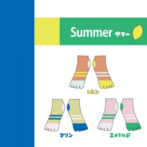 五歩指ソックス　サマー